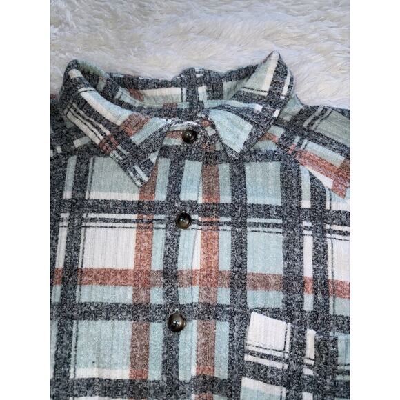 Modish Rebel Women’s Sz. S Button Plaid Shirt. Soft, Comfortable - Picture 10 of 15